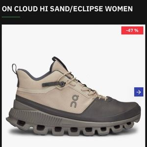 On Cloud Hi Sand Eclipse Women’s Sneakers Size 8